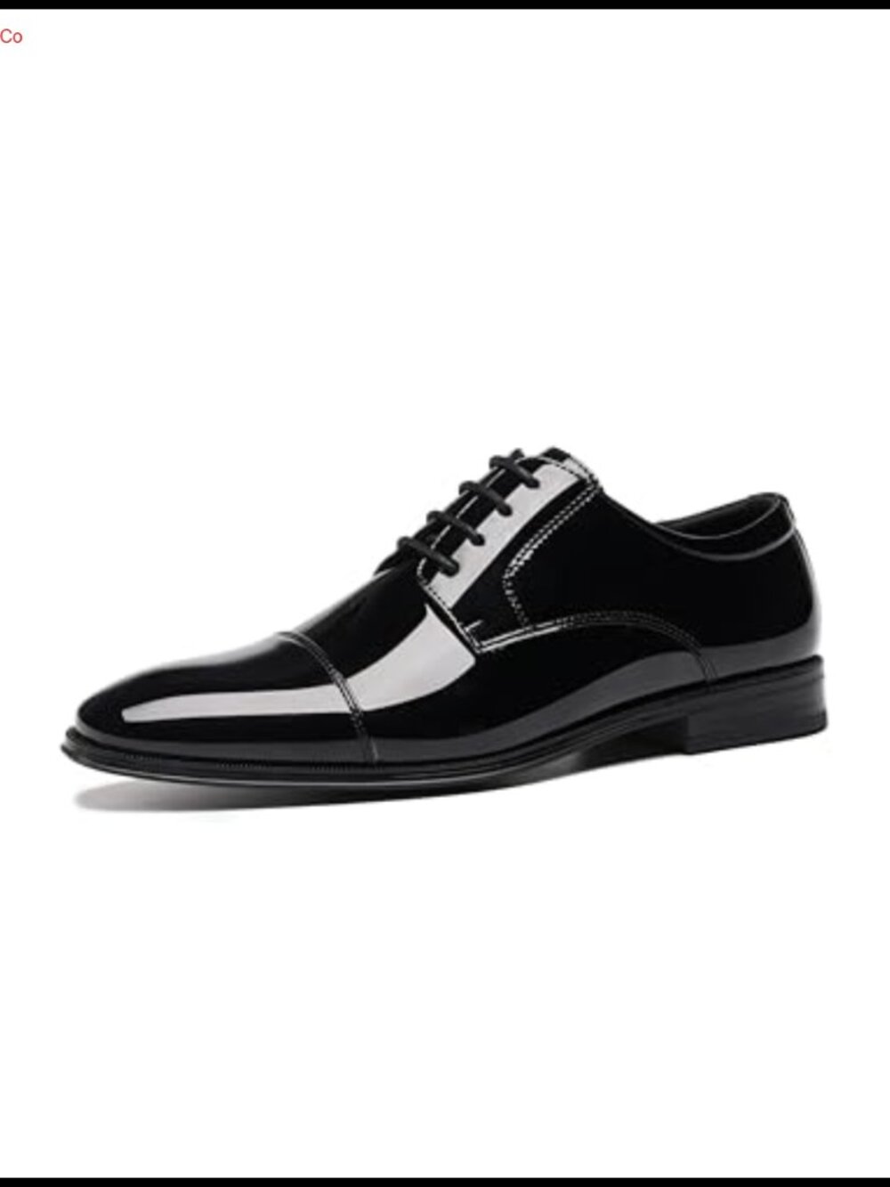 Patent Leather Lace-Up Oxford Dress Shoes Formal Pointed Toe